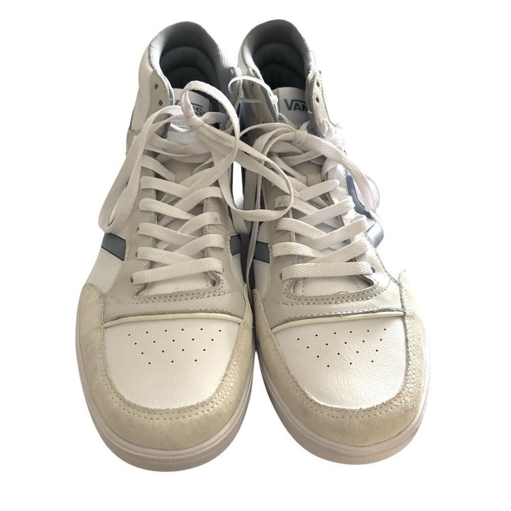Vans Lowland Hi Serio Collection White Blue Mens Size 12 NWOB - Picture 2 of 9